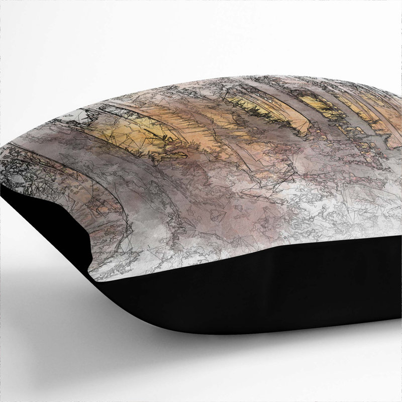 Square Cushion, Black, 55cm H x 55cm W x 20cm D