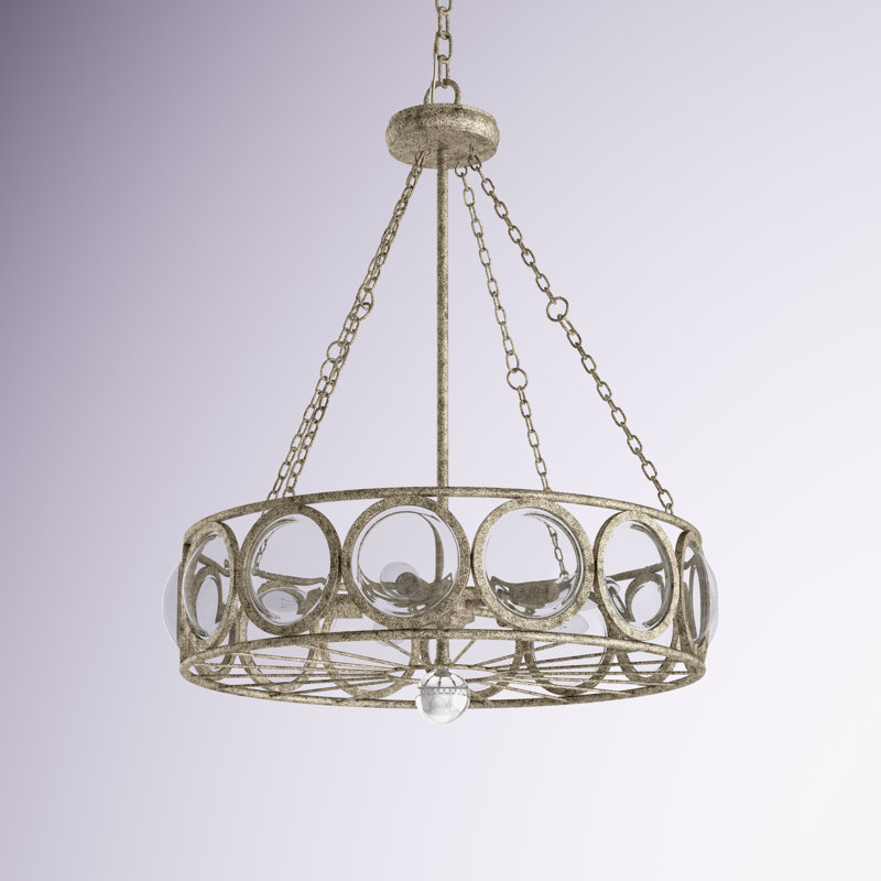 Lustre tambour 5 lumières à DEL Aaron