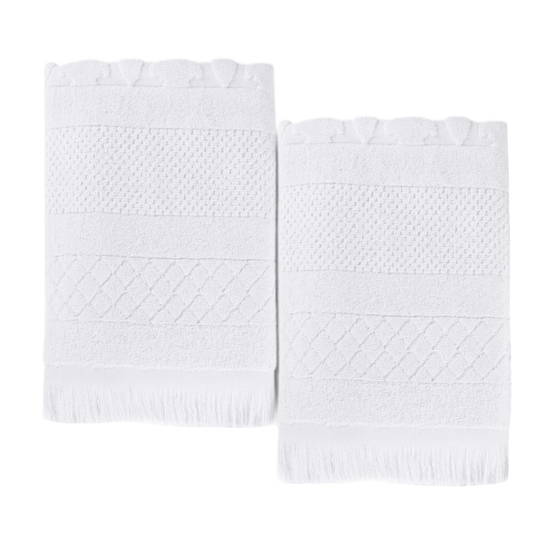 Serviette de bain Rolla, Blanc, Draps de bain - paquet de 2
