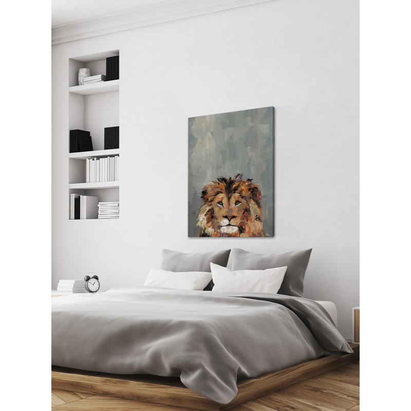 «Hola Lion», reproduction sur toile tendue, H 36 po x l 24 po x P 1,5 po