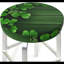 Housse pour tabouret de bar Patrick's Day Sparkle Clovers Shamrocks