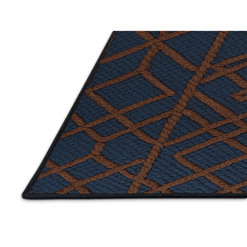Machine Washable Trellis Gray Area Rug