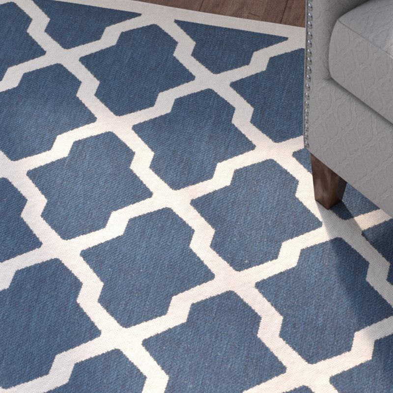 Herefordshire Performance Geometric Indoor/Outdoor Area Rug, Runner 2'3" x 12'