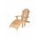 Teak Adirondack Chair with Ottoman