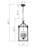 Chesa 4 - Light Black Lantern Pendant