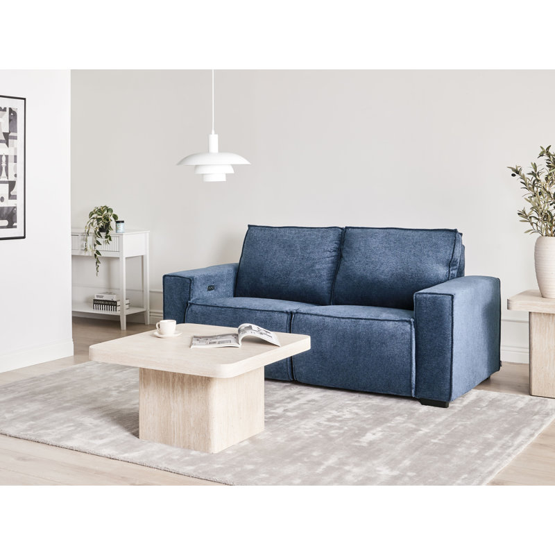 Electric Recliner Sofa NUKARI Fabric, Blue