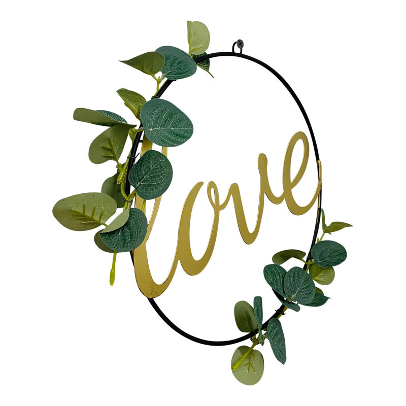Farmhouse Typography Wall Decor on Metal