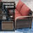 Jarika 53.5'' Polyethylene (PE) Wicker Outdoor Patio  Loveseat Sofa-2032476288