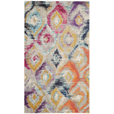 Nistler Area Rug In Grey Multi