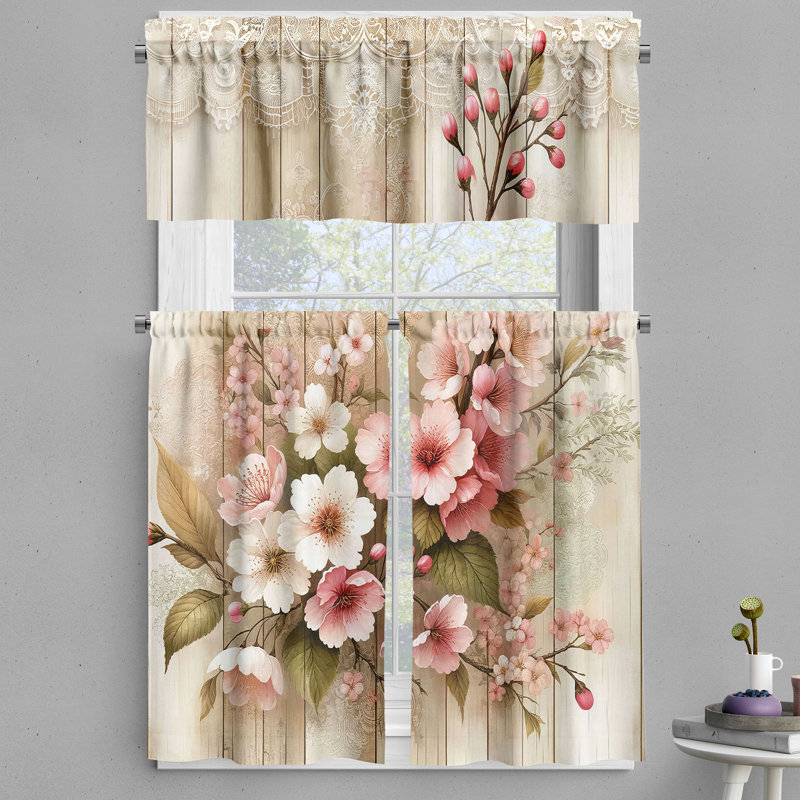 Cantonnière japonaise Ambesonne Sakura, L 55 po x L 45 po