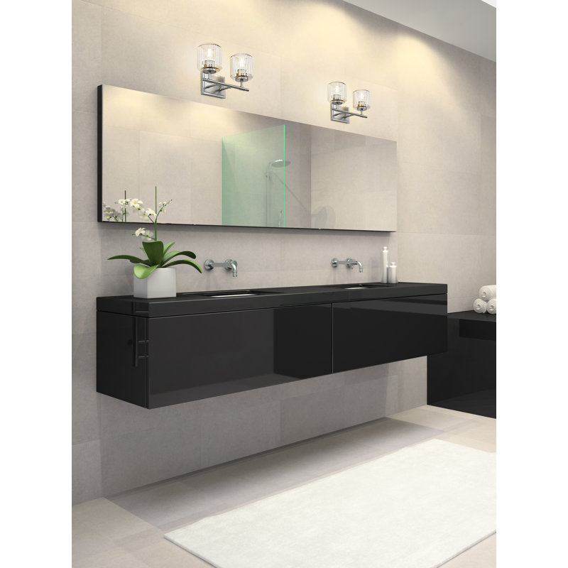 Braggs 2 Light Vanity, Brushed Nickel