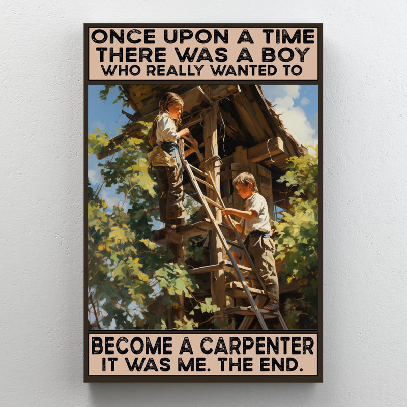 Jaquandra A Boy To Becher Carpenter - 1 pièce, reproduction d'art graphique sur toile tendue, H 36 po x l 24 po x P 1,25 po