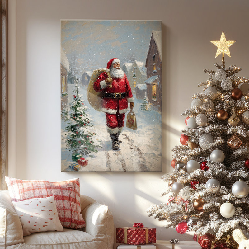 «Morning of Pale Winter Blessing», toile tendue avec châssis de qualité supérieure, H 12 po x l 8 po