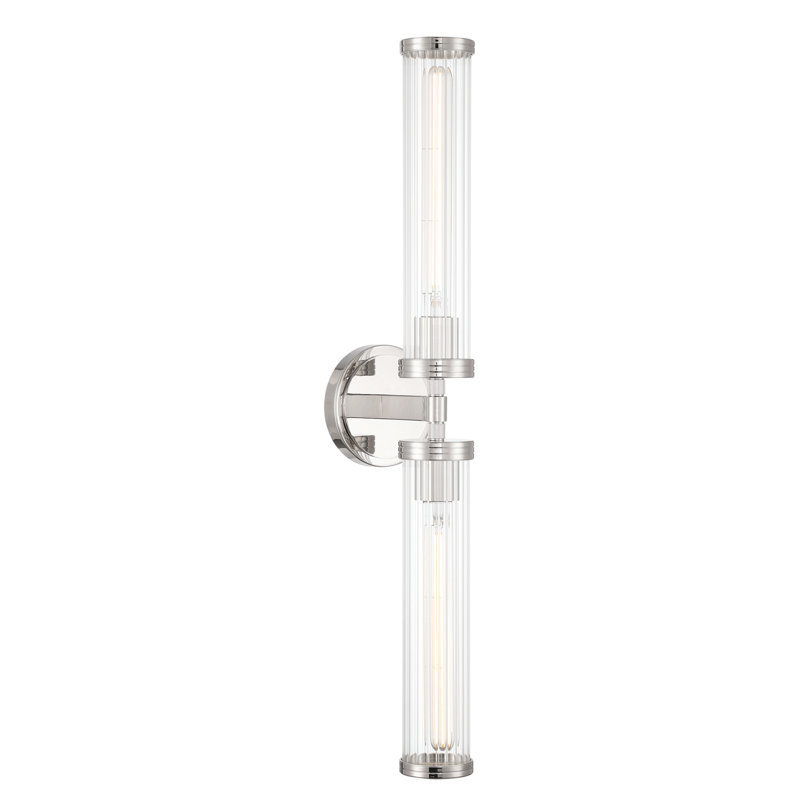 Touete 29'' LED Polished Nickel Sconce, Nickel