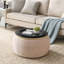 Repose-pieds rond avec rangement Dariyan-1050036548
