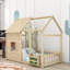 Lit simple en bois avec lumière DEL-140495984