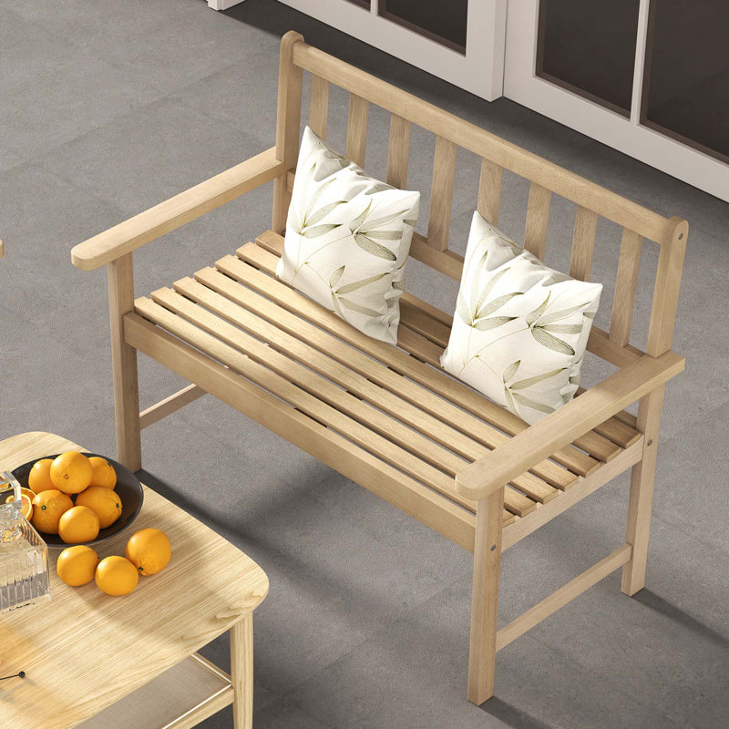 Banc d'extérieur en bois de teck Devien