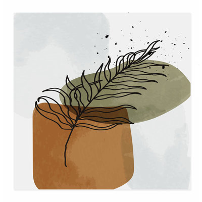 «Botanical Leaf Bohemian Bohemian», reproduction d'art non encadrée