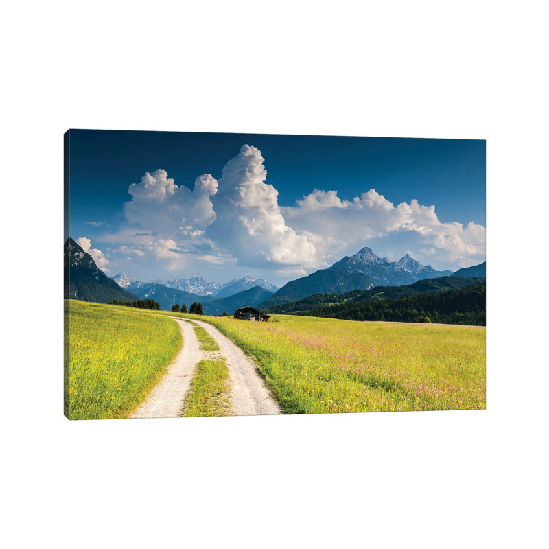 Germany, Alps, Bavaria, Buckelwiesen Bei Mittenwald by Mikolaj Gospodarek - Wrapped Canvas Print, 20.32 cm H x 30.48 cm W