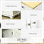 Armoire de rangement blanche avec comptoir en bois massif, 3 tiroirs, portes et tablette réglable pour unité de cuisine - portes, organisées