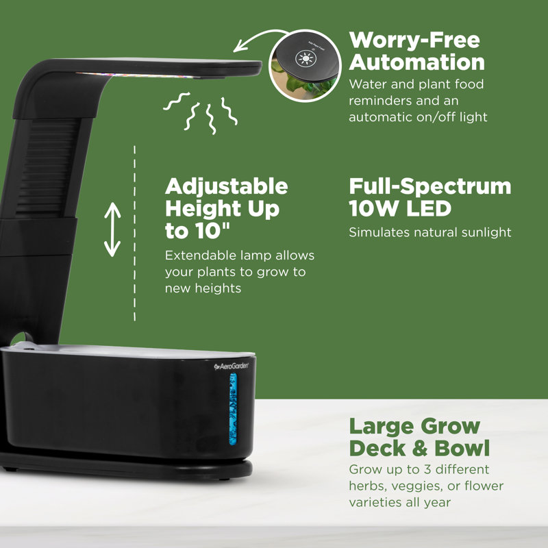 AeroGarden Sprout - noir, Noir