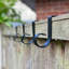 Padroni Marlow Home Co. Black Metal Bracket for Fence Panels