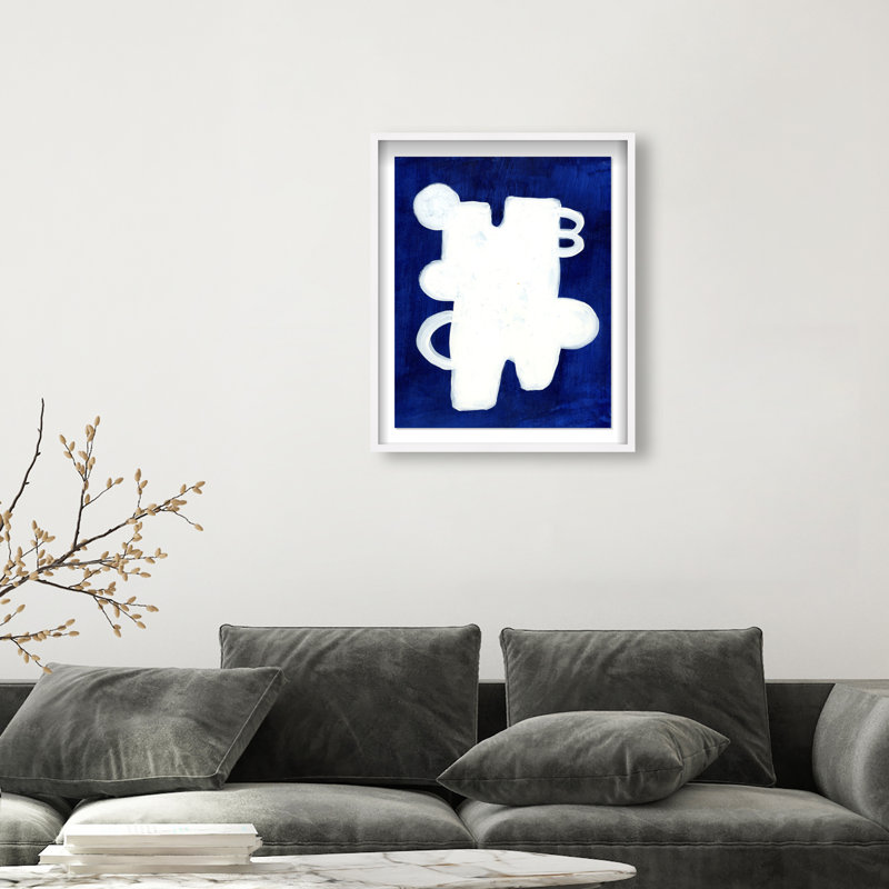 Santana VII Shadowbox Abstract Print by Oliver Gal, Black Frame, 16 x 20, White Frame, 31.5"H x 25.5"W