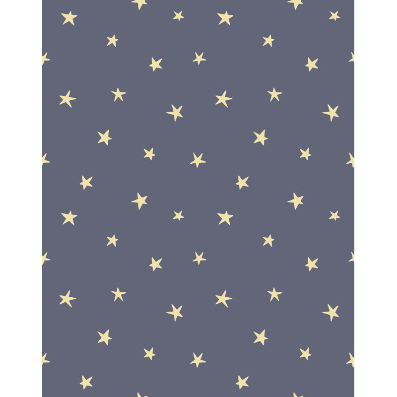 Childrens Star Wallpaper, Navy
