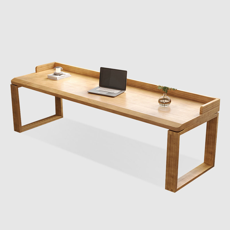 Bureau d'écriture Burlywood, Brun orangé, H 29,53 po x l 55,12 po x P 23,62 po 