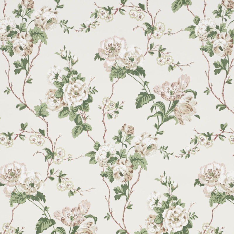 Schumacher x Veere Grenney Betty Wallpaper, Quiet Pink