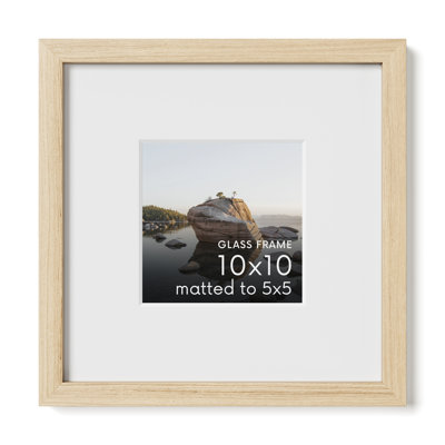 Cadre photo en bois massif avec verre