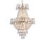 Plafonnier surdimensionné de luxe avec lustre en cristal doré convenant au salon, à la salle à manger, au couloir de la chambre à coucher