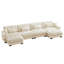 Canapé modulaire en U, canapé en nuage avec repose-pieds mobile, canapé confortable-348751983