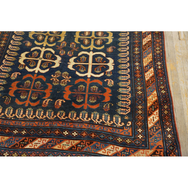Antique Caucasian Blue 1890s Rug