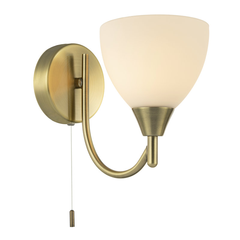 Armed Sconce, Antique Brass