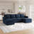Rafael 4-Seater Modular Sofa Couch Upholstered Storage Sectional Sofa-340759063