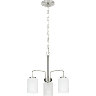 Merry 3 - Light Steel Dimmable Chandelier