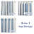 Chris Vertical Striped Linen Blend Lined Thermal Insulated Blackout Rod Pocket Back Tab Curtains-699152614-699152616-671678772