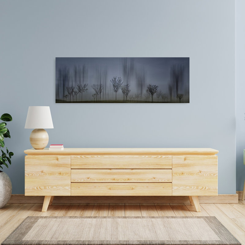 Blurred Forest Calm by Yvette Depaepe - Wrapped Canvas Panoramic Print, 121.92 cm H x 40.64 cm W