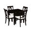 Ensemble de table de salle à manger 3 pièces à abattants, 1 table pliante extensible, 2 chaises rembourrées, ensemble de salle à manger pour 2 personnes-132467854