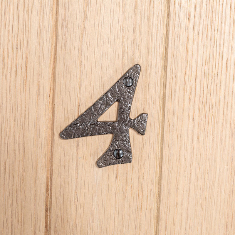 7.2cm H Iron House Number