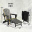 Ensemble de 2 chaises d'extérieur pliables pour foyer d'extérieur Adirondack-808639425