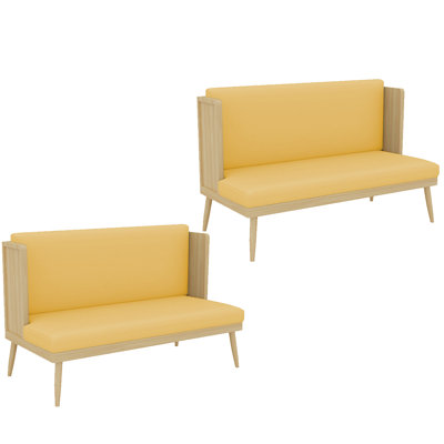 Faux Leather Upholstered Bench