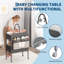 Table à langer pliable réglable en hauteur avec roulettes et tiroirs de rangement-1044295618