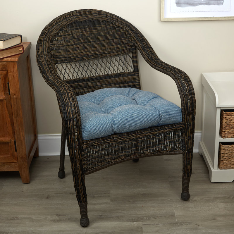 Coussin de chaise longue à mèches de pince, Bleu