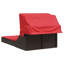  Patio double bain de soleil brun rotin PE double-125076308-125076311