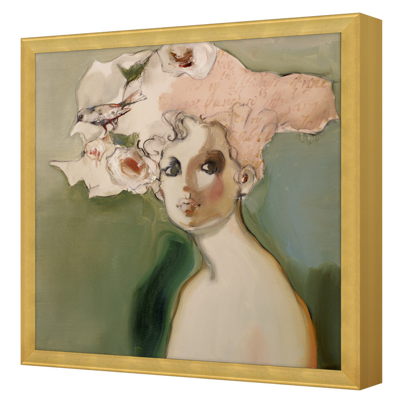 "Oiseaux et roses" par Ilku, Elena, H 30 po x l 30 po