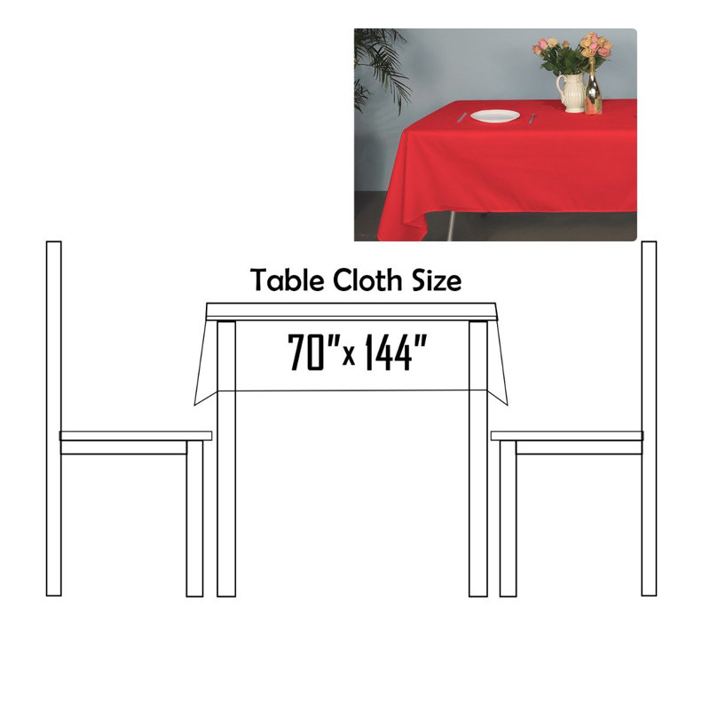 Eboney Tablecloth, 180cm W x 365cm L