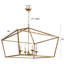 Sedley 28 -Inch Wide 4 - Light Dimmable Lantern Geometric Open Frame Chandelier Aged Iron-1001123331