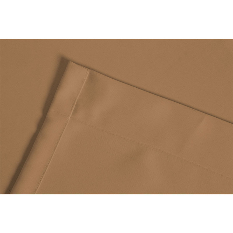Emillie Blackout Single Curtain Panel, 120" W x 108" L, Beige